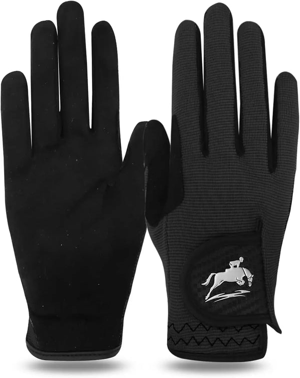 GripLite - All-Weather Mesh Equestrian Gloves